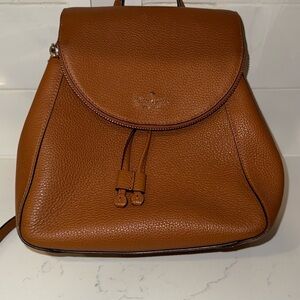 Kate Spade Tan Leather Backpack